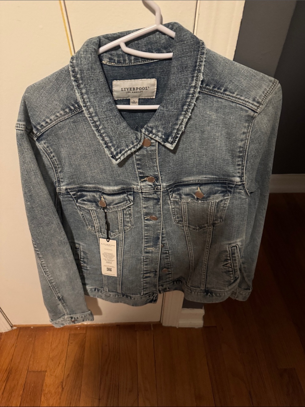 Liverpool Denim Jacket in Light Blue Wash